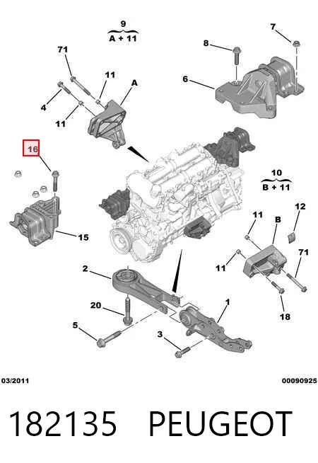 Unidade hidráulico de controlo ABS 182135 Peugeot/Citroen