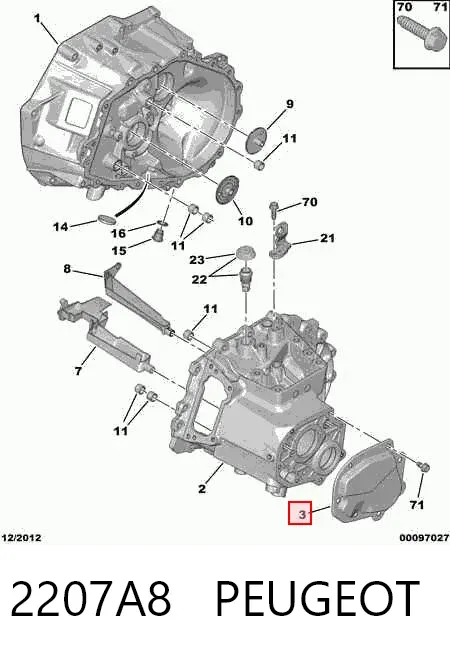  2207A8 Peugeot/Citroen