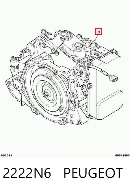 Caixa Automática de Mudança montada 2222N6 Peugeot/Citroen