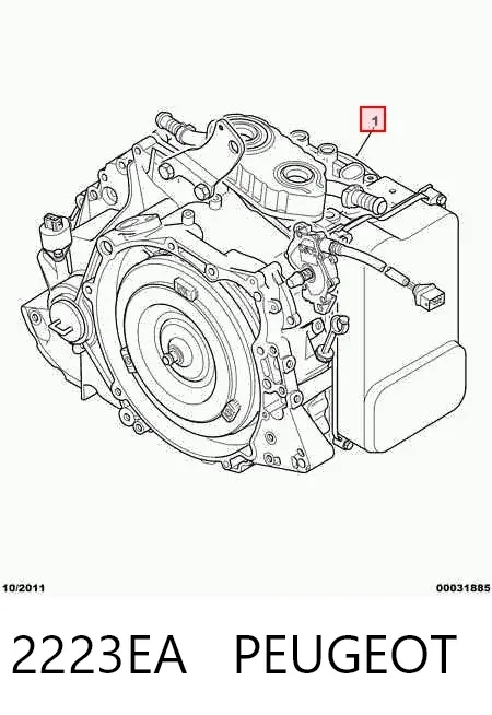 Caixa Automática de Mudança montada 2223EA Peugeot/Citroen