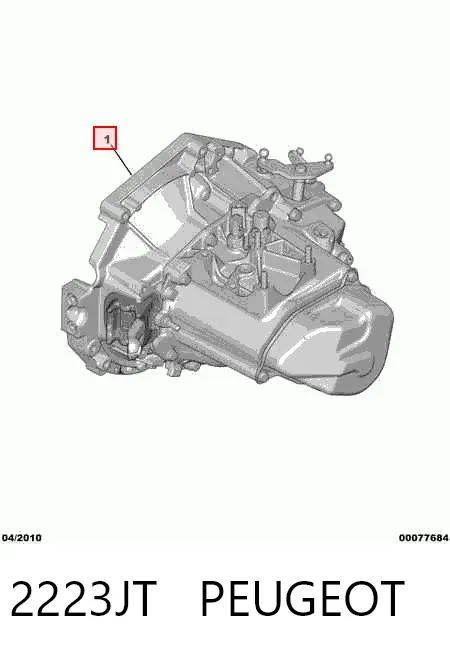 Caixa de Mudança montada (caixa mecânica de velocidades) 2223JT Peugeot/Citroen