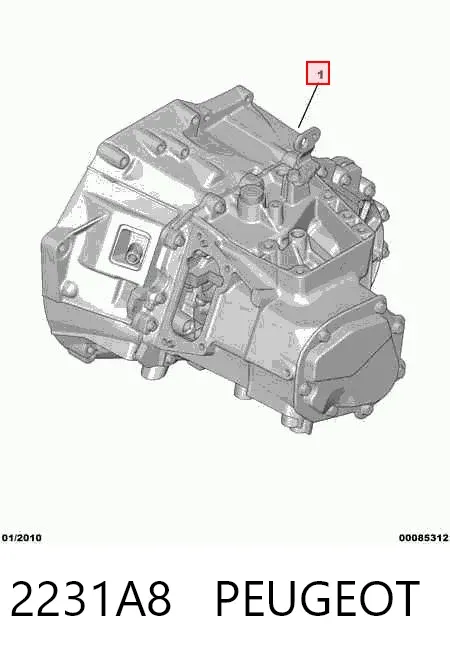 Caixa Automática de Mudança montada 2231A8 Peugeot/Citroen