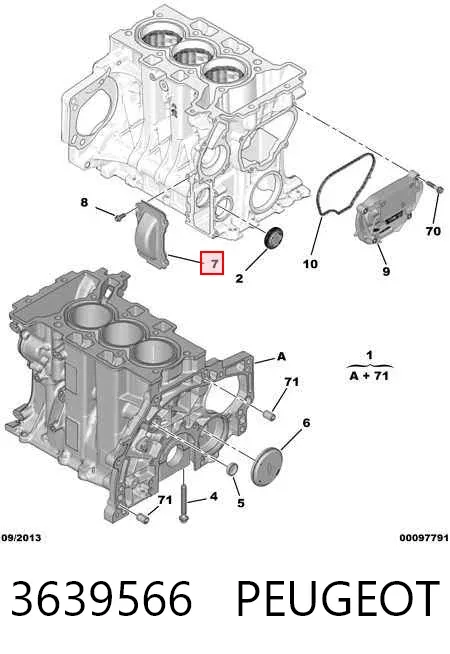 Panela de óleo de cárter do motor 9833629380 General Motors