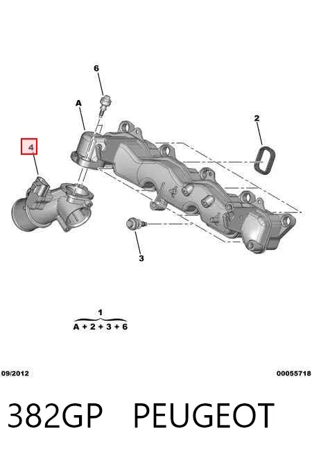 Sensor de temperatura da mistura de ar Peugeot Boxer III