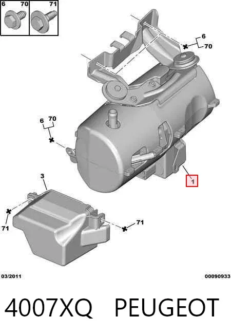 Bomba da Direção hidrâulica assistida 4007XQ Peugeot/Citroen