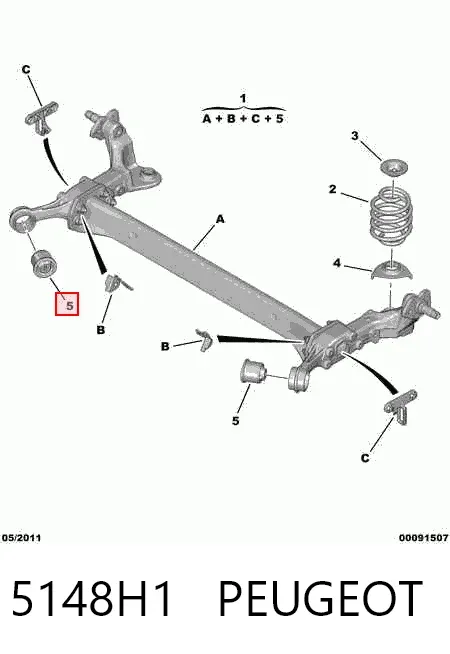  5148H1 Peugeot/Citroen