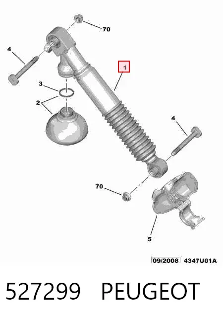 Amortecedor traseiro 527299 Peugeot/Citroen