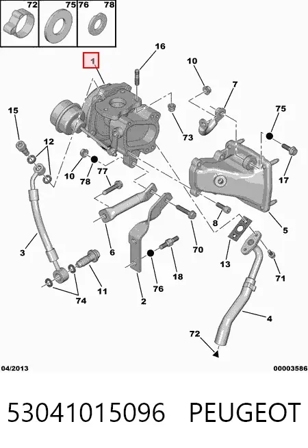 Turbina 53041015096 Peugeot/Citroen