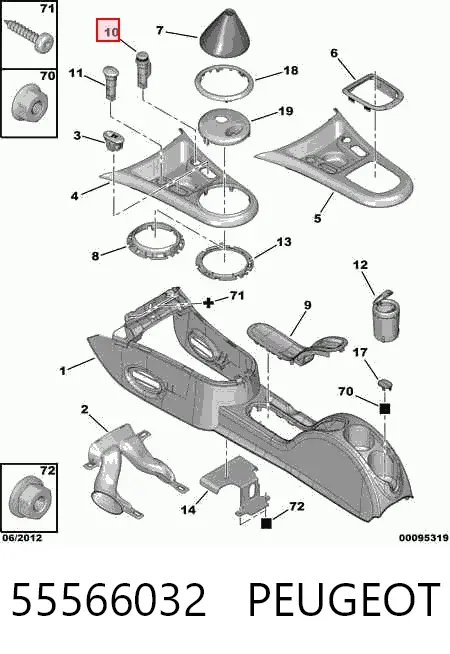 Acendedor de cigarros 55566032 Peugeot/Citroen
