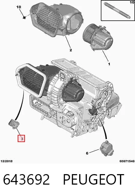  643692 Peugeot/Citroen
