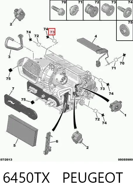  6450TX Peugeot/Citroen