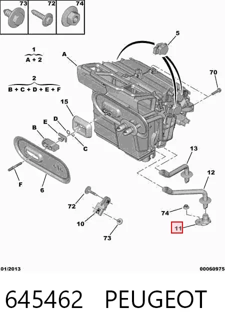  645462 Peugeot/Citroen
