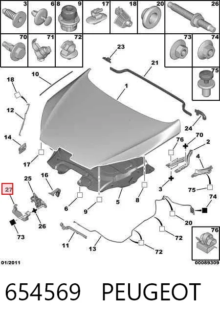 654569 Peugeot/Citroen