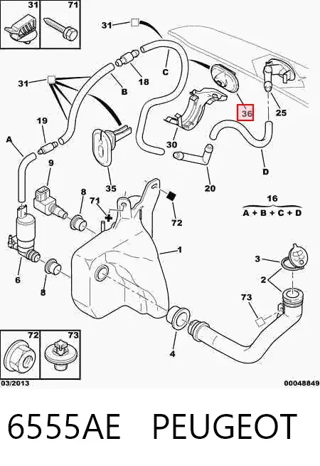  6555AE Peugeot/Citroen