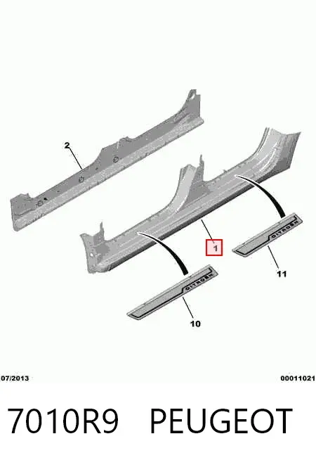 Acesso externo direito Citroen C4 GRAND PICASSO I