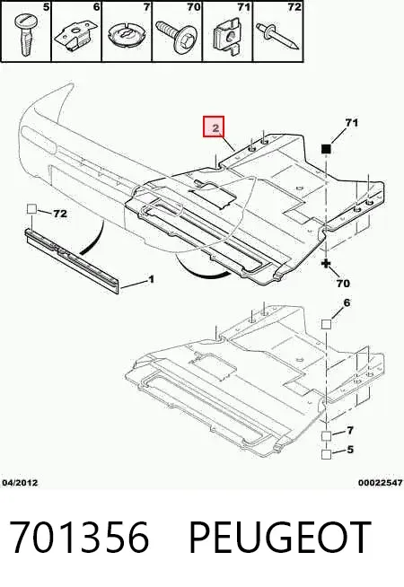 Proteção de motor, de panela (da seção de motor) Peugeot Expert 224