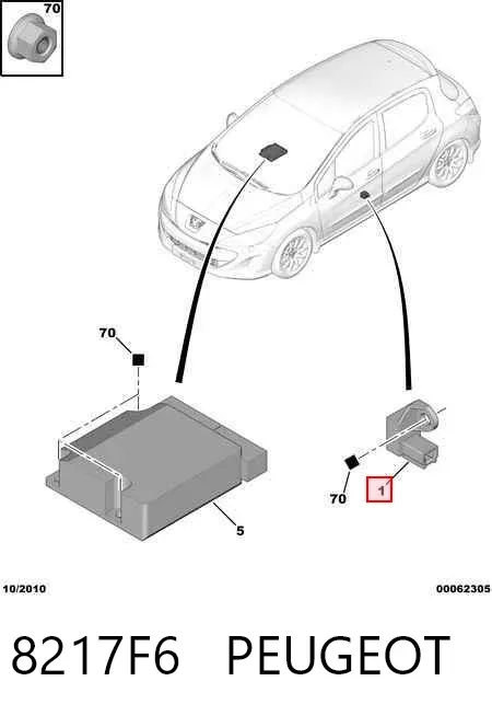 Sensor SRS 8217F6 Peugeot/Citroen