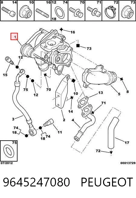 Turbina 9645247080 Peugeot/Citroen