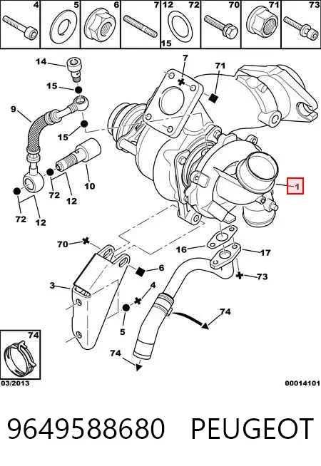 Turbina 9649588680 Peugeot/Citroen