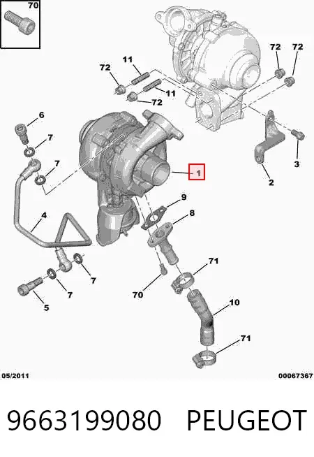 Turbina 9663199080 Peugeot/Citroen