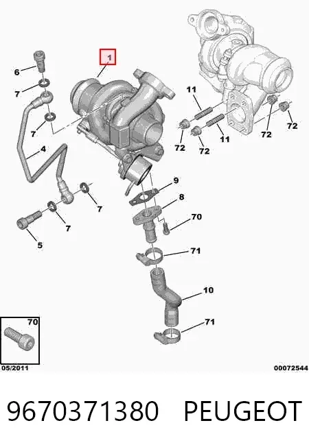 Turbina 9670371380 Peugeot/Citroen