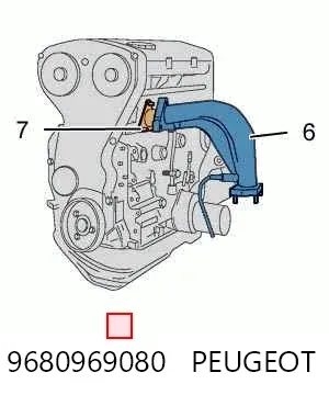 Cremalheira da direção 9680969080 Peugeot/Citroen