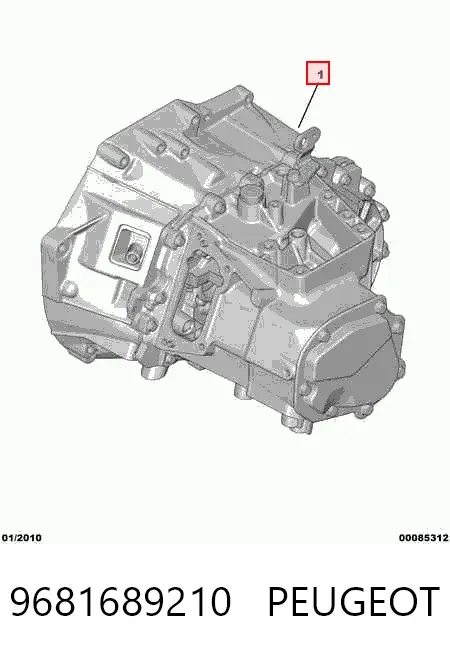 Caixa Automática de Mudança montada 9681689210 Peugeot/Citroen