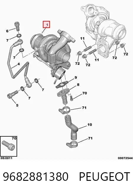 Turbina 9682881380 Peugeot/Citroen