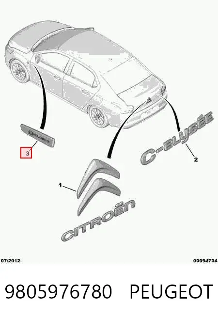  9805976780 Peugeot/Citroen
