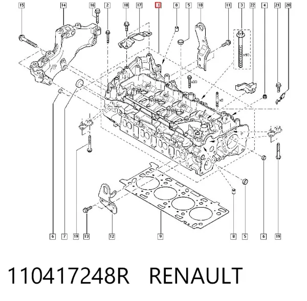 Cabeça de motor (CBC) 110417248R Renault (RVI)