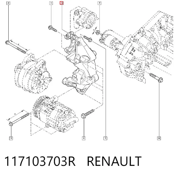 Consola do gerador 117103703R Renault (RVI)