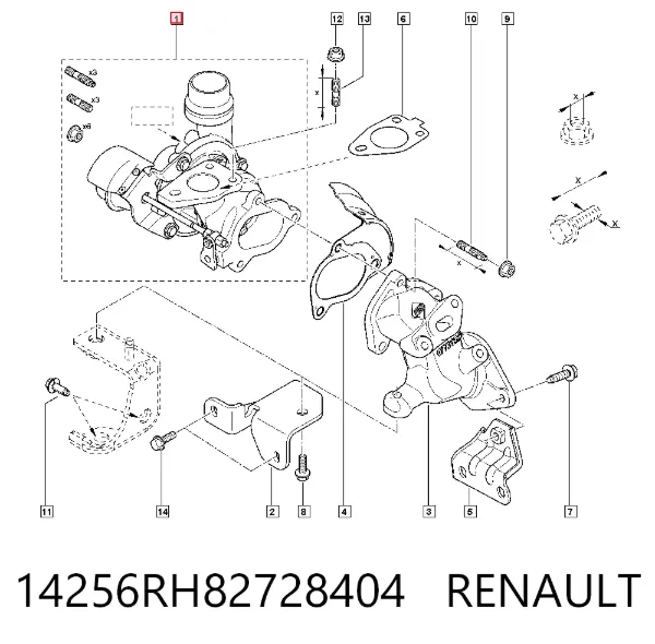 Turbina 14256RH82728404 Renault (RVI)