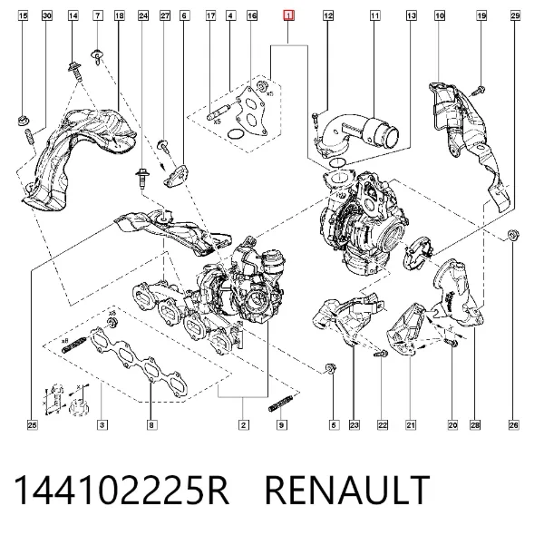 Turbina 144102225R Renault (RVI)