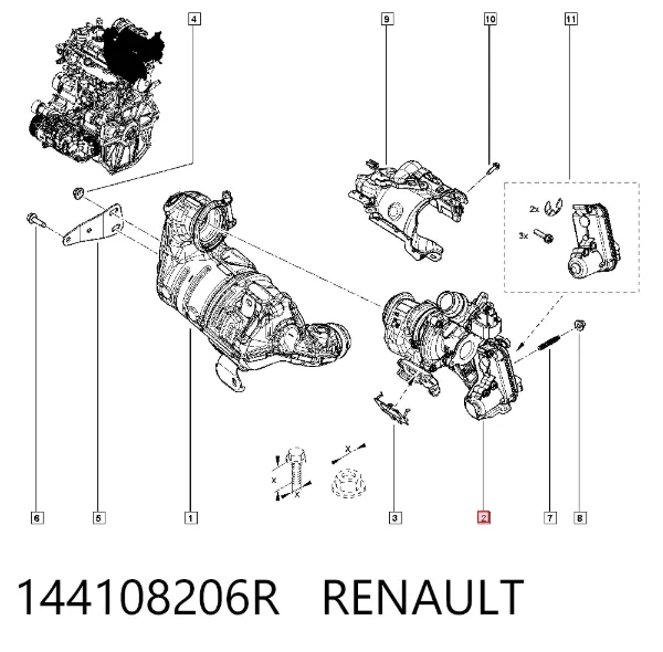 Turbina 144108206R Renault (RVI)