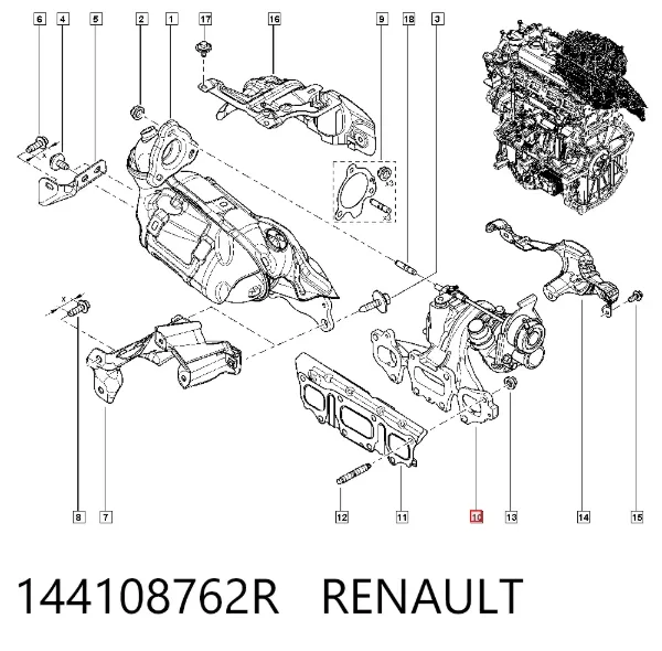 Turbina 144108762R Renault (RVI)