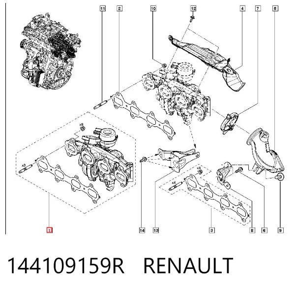 Turbina 144109159R Renault (RVI)