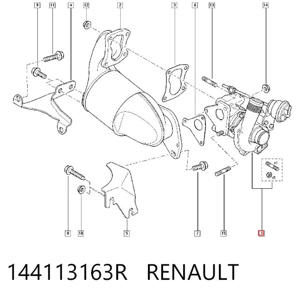 Turbina 144113163R Renault (RVI)