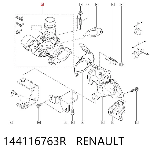 Turbina 144116763R Renault (RVI)