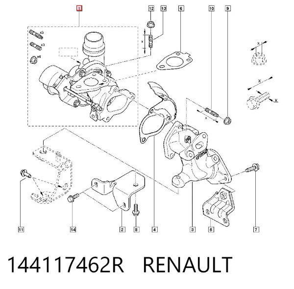 Turbina 144117462R Renault (RVI)