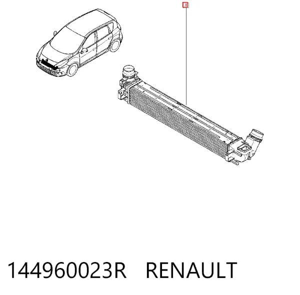 Radiador de intercooler 144960023R Renault (RVI)