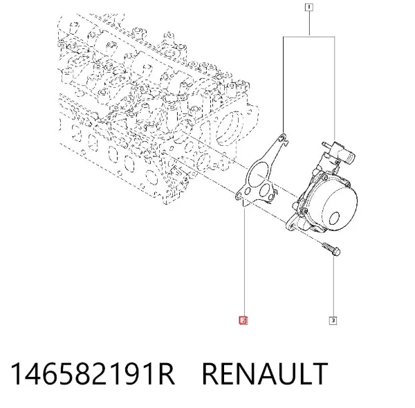 Vedante de bomba de vácuo 146582191R Renault (RVI)