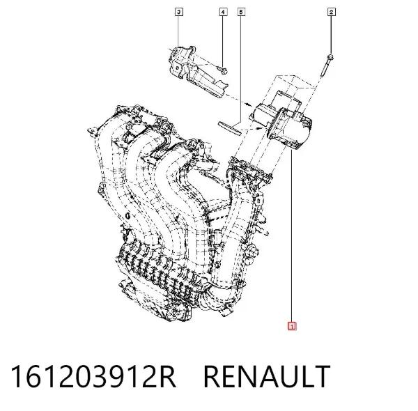 Válvula de borboleta montada Smart FORFOUR 453