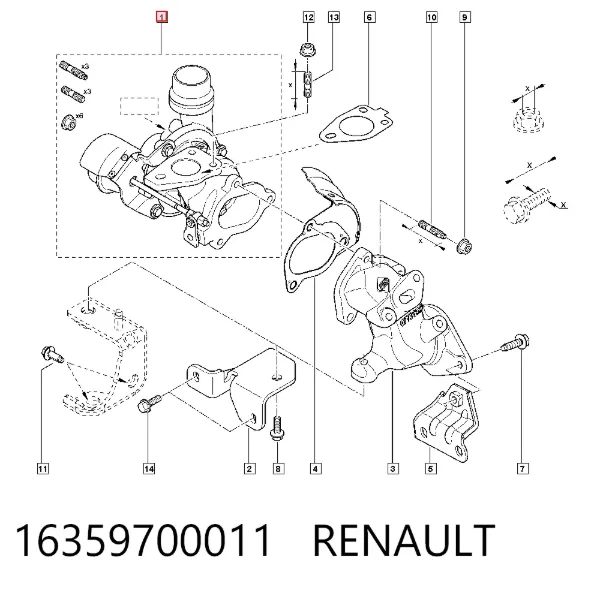 Turbina 16359700011 Renault (RVI)