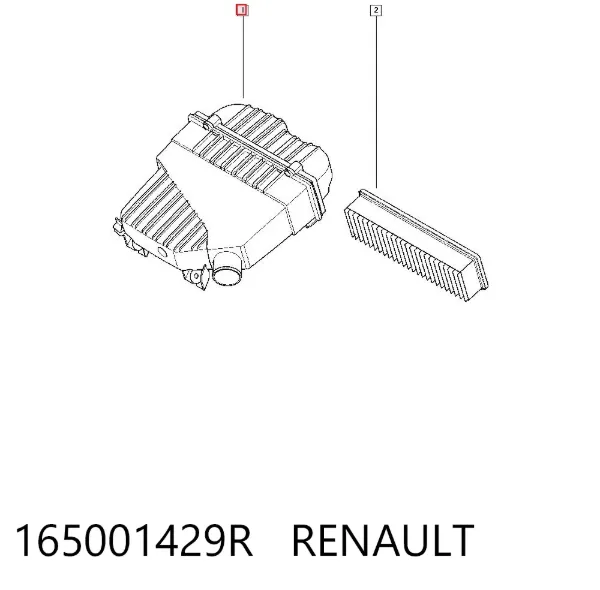 Caixa de filtro de ar Renault DOKKER FE