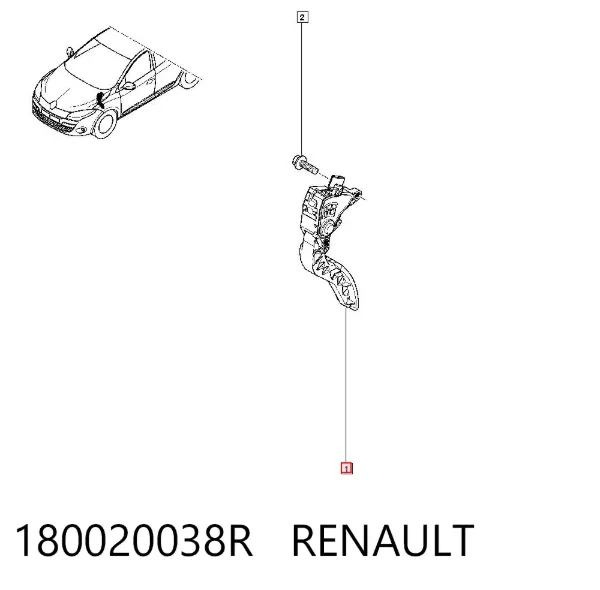 Pedal de gás (de acelerador) 180020038R Renault (RVI)