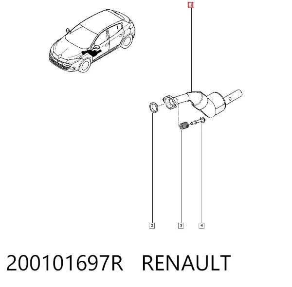 Convertidor - catalisador 200101697R Renault (RVI)