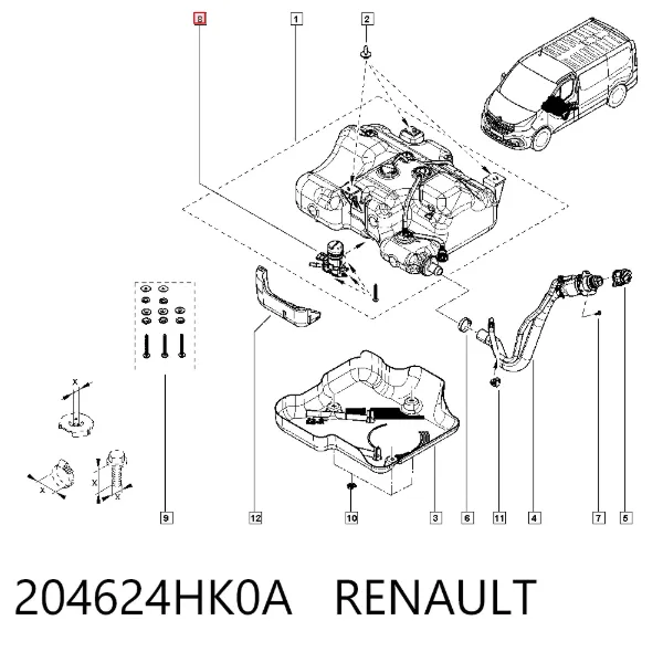 Bomba AD BLUE 204624HK0A Renault (RVI)