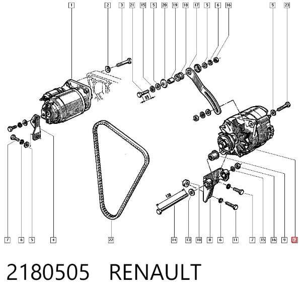 Gerador 2180505 Renault (RVI)