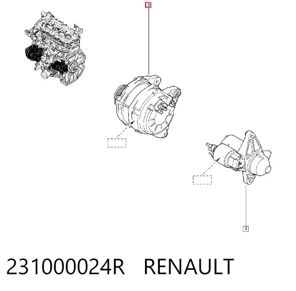 Gerador 231000024R Renault (RVI)