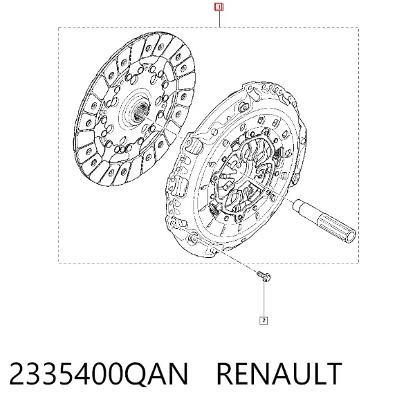 Kit de embraiagem (3 peças) 2335400QAN Renault (RVI)